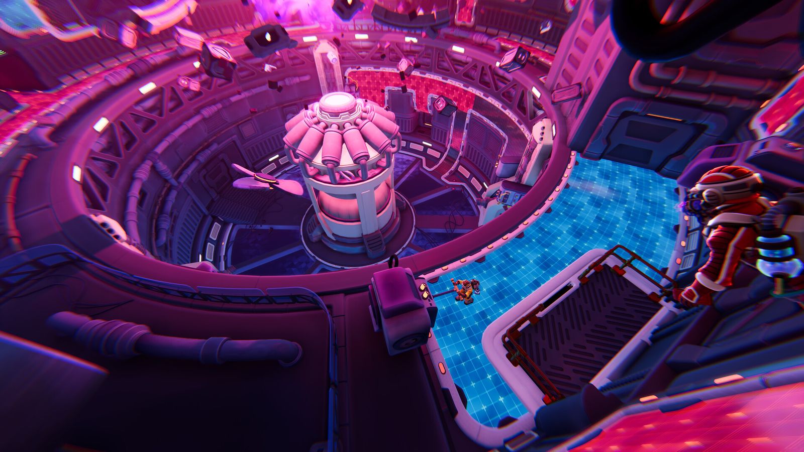 Two Explorers inside the Norček Industries facility